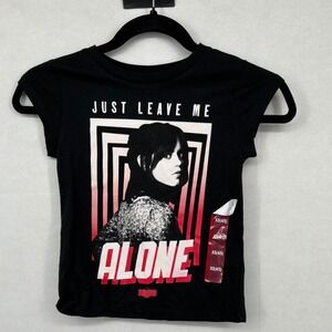 Beetlejuice Beetlejuice Jenna Ortega Just Leave Me Alone Graphic Tee XS